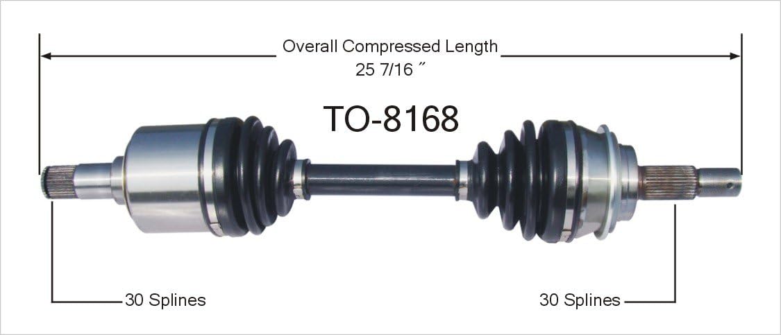 TO-8168 CV Axle Shaft