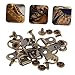 BIUDECO 20Pcs Decorative Boot Lace Hooks and Shoe Rivets Durable Eyelet Repair Kit for Hiking Boots Sneakers and DIY Crafts Lightweight and Easy to Use