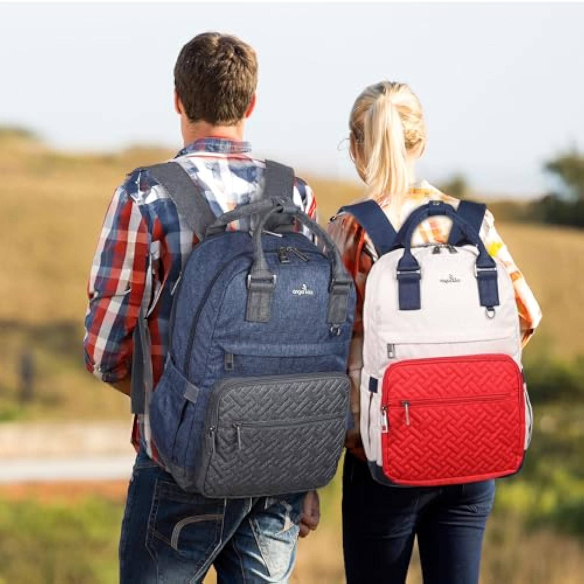 Large Travel Backpack with USB Port for Men and Women