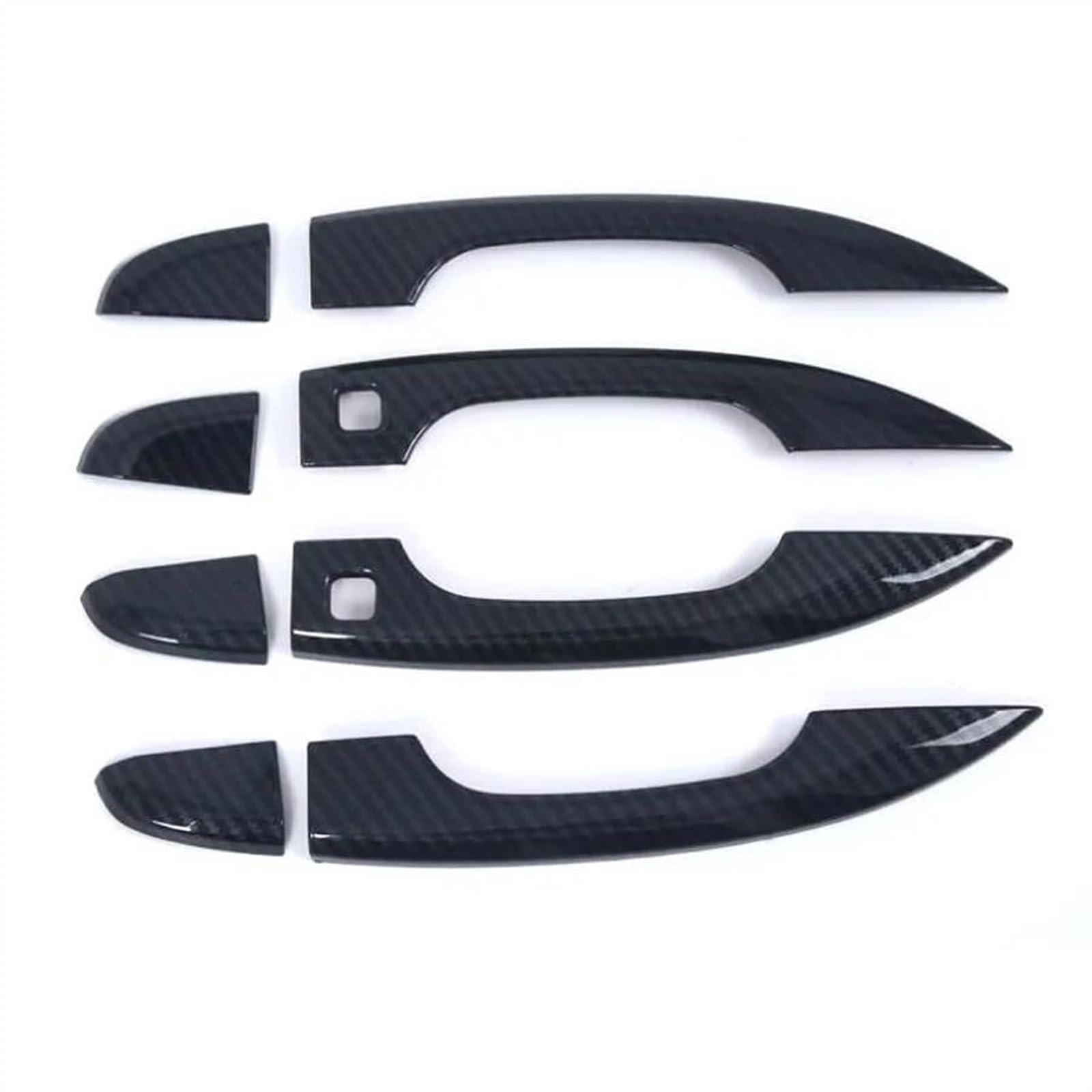 SLIMES Car Parts ABS Door Handle Covers with Smart Entry Hole for Accord 10th 2018 Exterior Decor Sticker Protection(Carbon)
