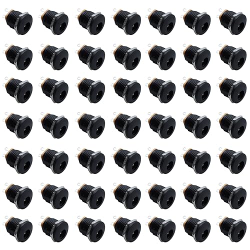 48Pzs Conector Panel Hembra DC 5.5x2.1mm 3 Pines miniatura 3