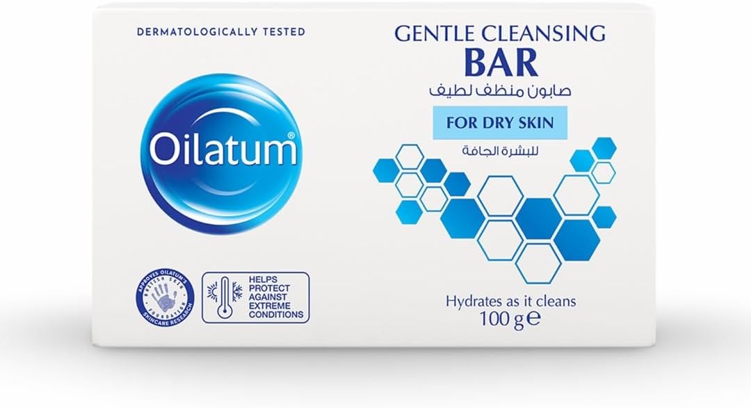 Gentle Cleansing Bar | Soap Free I Contains Emollient I Hydrates as it Cleans | For Dry Skin | 100gm