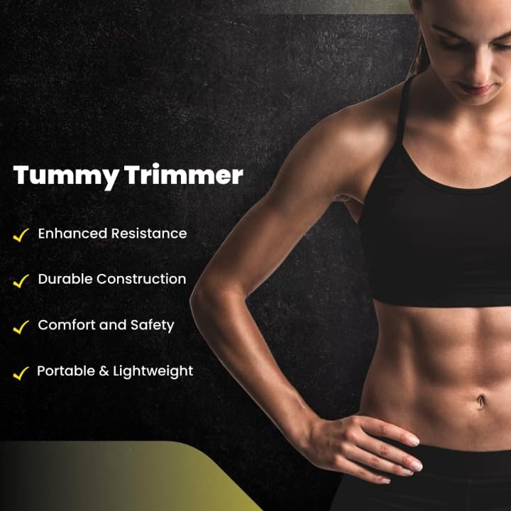 XYNO Tummy Trimmer Exercise Equipment for Home | Dual-Spring Abs & Belly Fat Workout Machine | Resistance Training Equipment for Stomach, Legs & Core | Fitness Tool for Men & Women 3