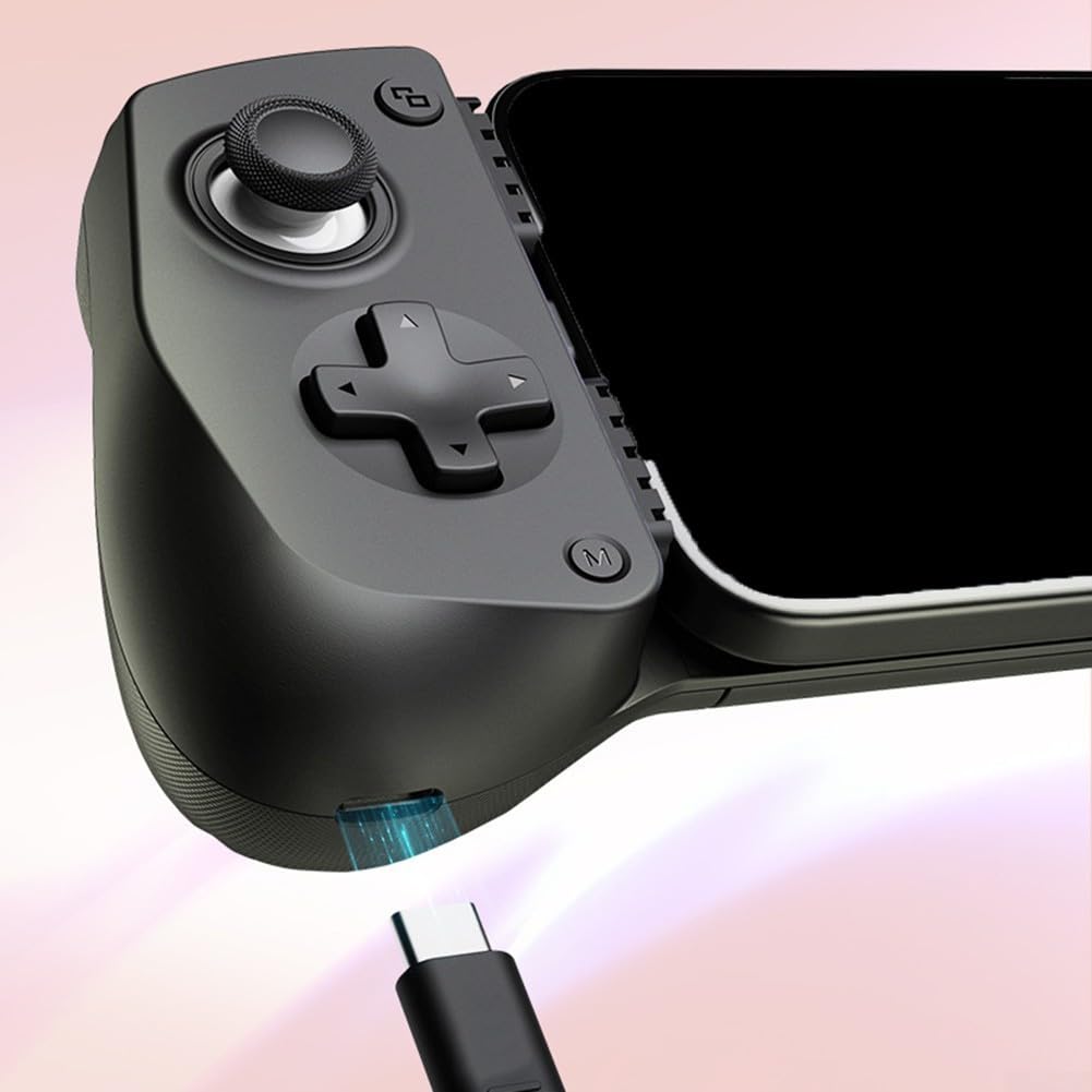 Manette de jeu extensible pour Android et iOS, manette de jeu portable de 21 cm avec design compact, compatible avec les appareils mobiles pour jouer en déplacement (vert)