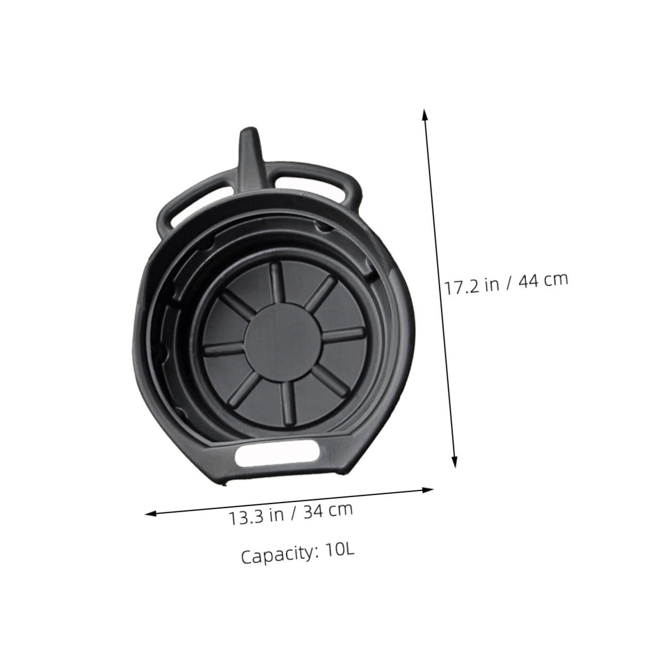 Plateau de Vidange 2 Pièces 10l 15l en PE Noir pour Voiture