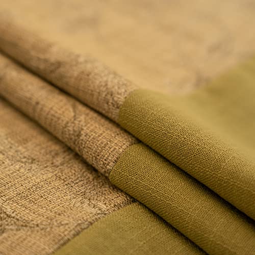 Osvino Natural Modern Linen Bed End Scarf Runner Protector No Fading Soft, Green 210X50Cm For 150Cm Bed #TOP3