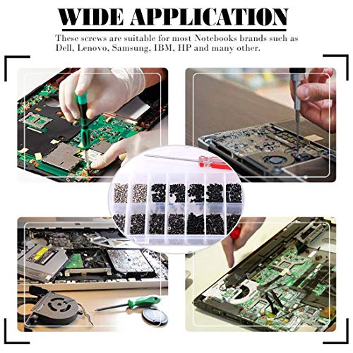 Laprite 880 PCs Alloy Steel Laptop Notebook Computer Screws Kit for IBM, HP, Lenovo, Samsung, Dell Sony, Toshiba with Philips Screwdriver - Set of... - Image 6