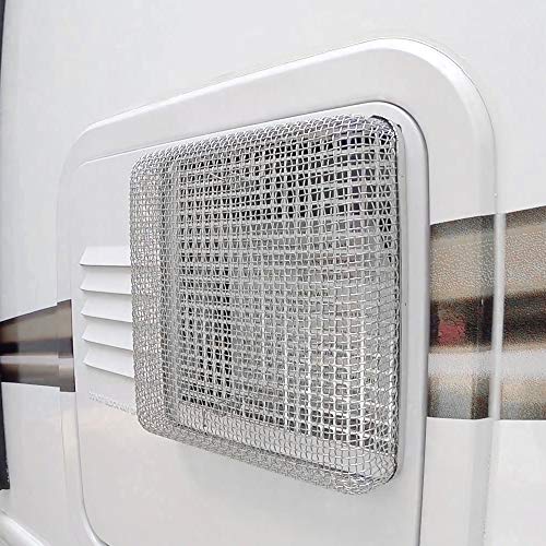 SnowyFox Flying Insect Screen - RV Water Heater Screen Stainless Steel Mesh Cover - Installation Tool Included, Fit Atwood 6/10 Gallon, Suburban 6 Gallon Water Heater Vents, Size: 6 x 8.5 x 1.3inch