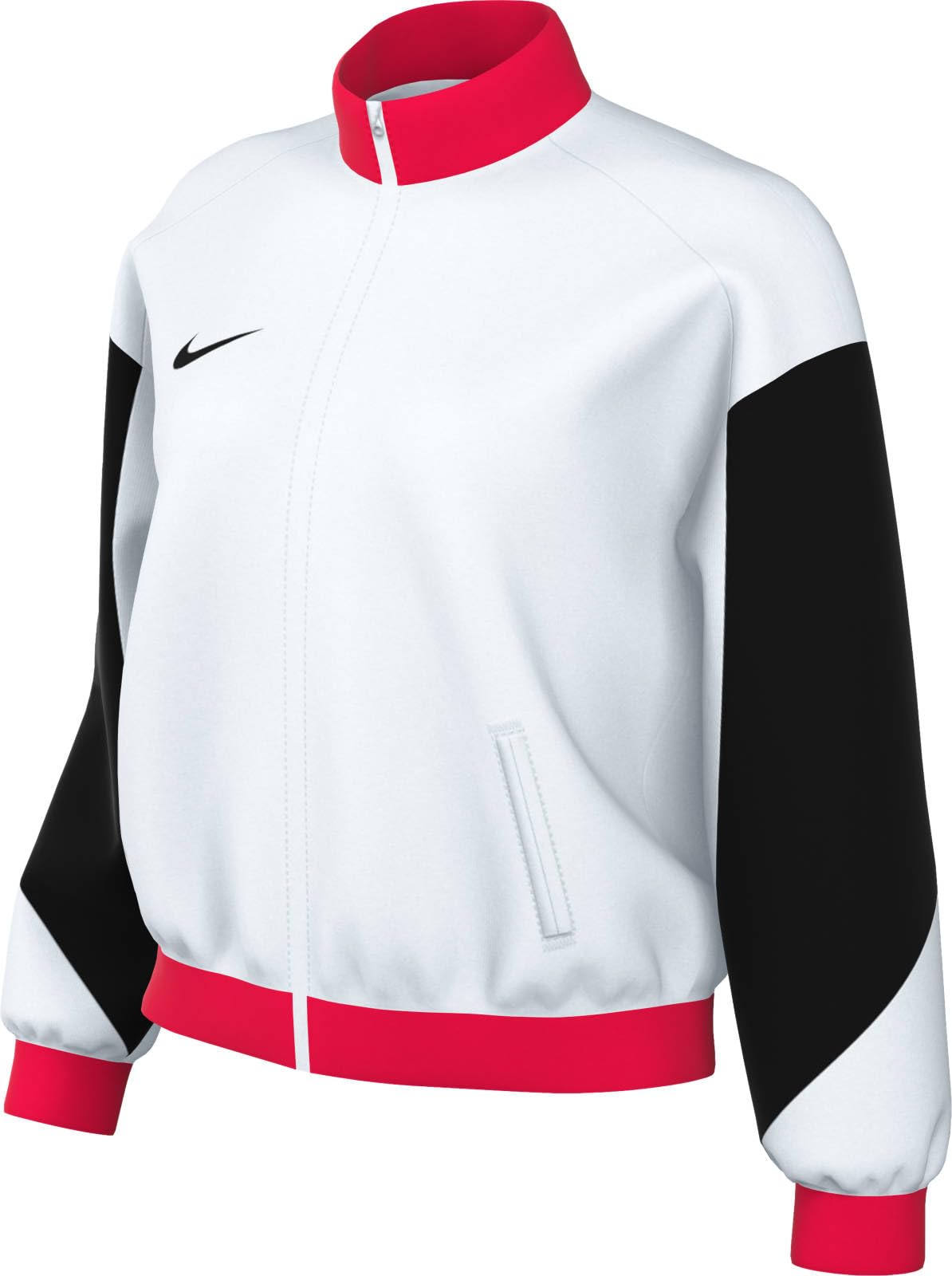 NIKE FD7683-100 Dri-FIT Academy Pro 24 Track Jacket K Jacket Women's WHITE/BLACK/BRIGHT CRIMSON/BLACK Size XL