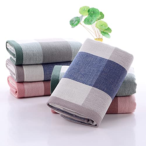 Toallas de mano absorbentes de algodón súper suave de gasa en rosa claro 2