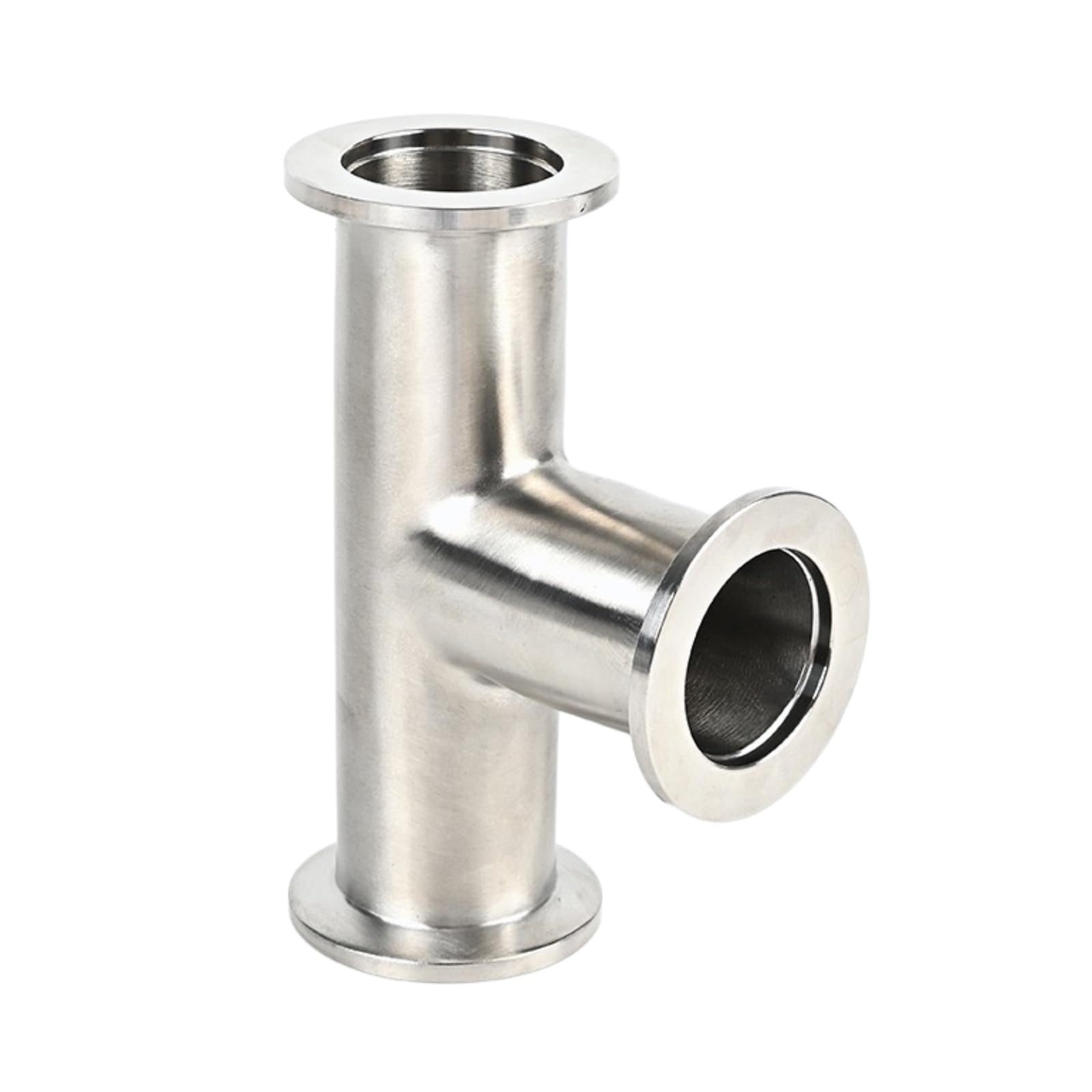 Clamp Tee 3 Way Stainless Steel 304，KF25 Flange Tee Vacuum Fittings Flange Size NW25 Vacuum Fitting (KF16)