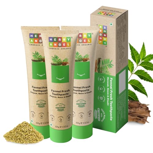 Image of Fennel Fresh Toothpaste for Kids and Baby - 100gm (Pack of 3)