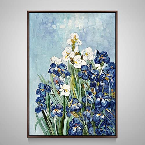 Toile verticale fleur orchidée moderne pour une décoration de salon élégante et chaleureuse