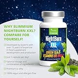 Weight Loss Capsules, Premium Green Tea Extract, with Added Vitamins B6 and Vitamin C - 30 Day Supply Slimmium Sensilab, NightBurn XXL - Image 3