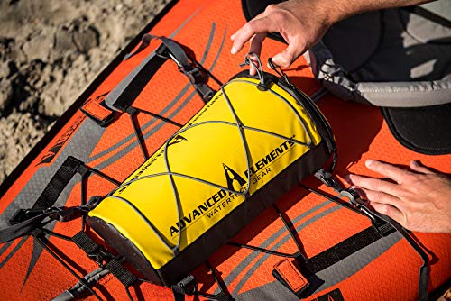 Image of Advanced Elements QuickDraw Deck Bag - AE3501 Kayak Storage Drybag - Universal fit Kayak Storage - 7 Liters - Yellow