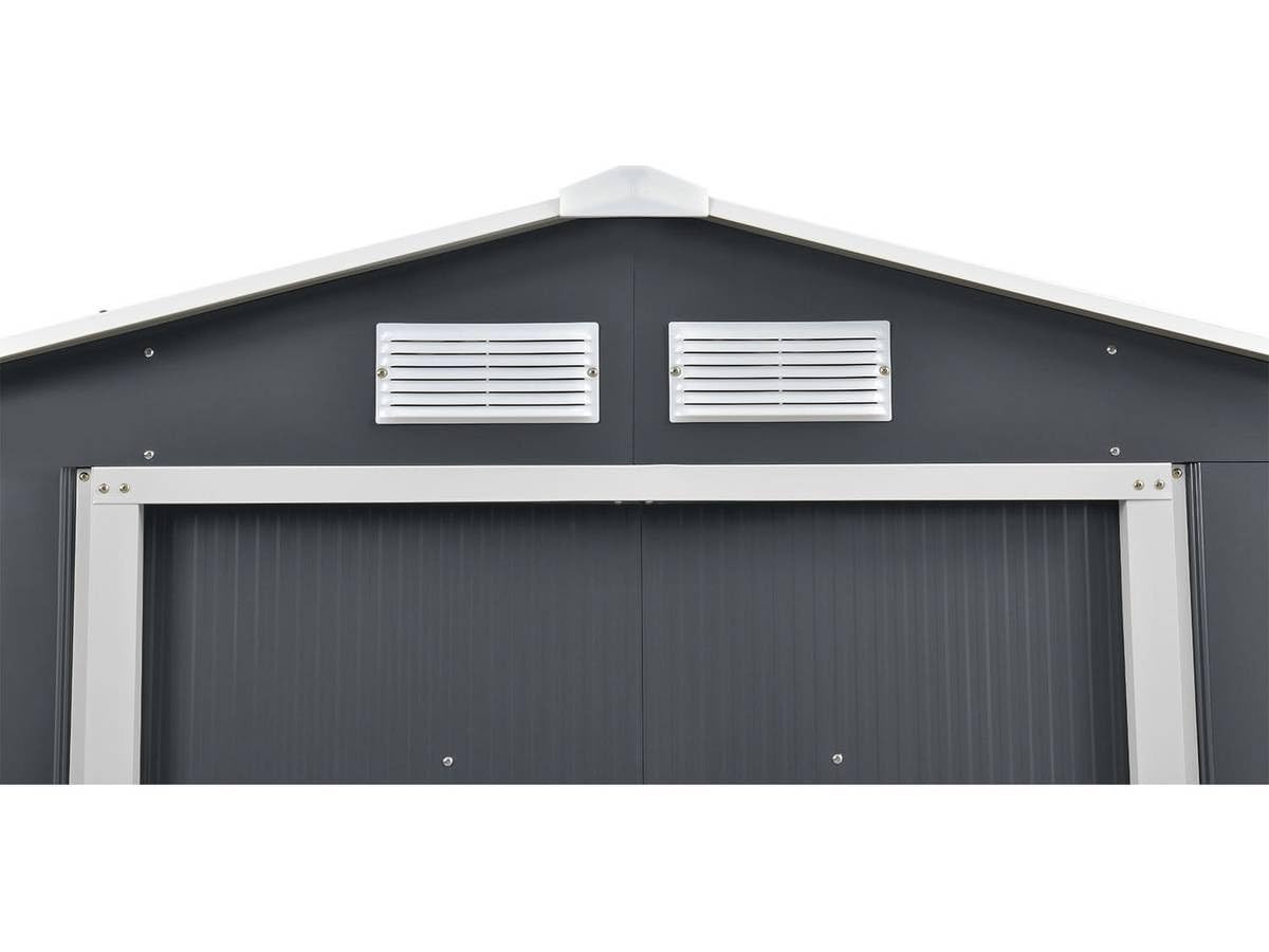 Habitat et Jardin Abri de Métal Vegas, 7.06m² 1299_93416 Gris