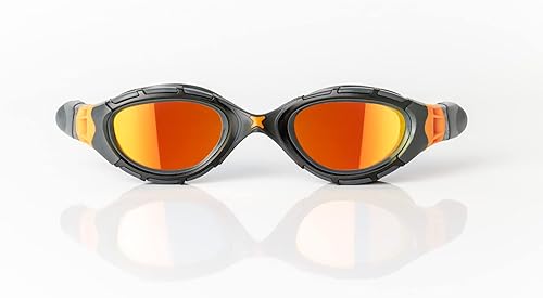 Miniatura 2 de Zoggs Gafas de natación unisex Predator Flex Titanium para adultos  Protección UV antivaho Lentes curvos antirreflejos y punto flexible 3D