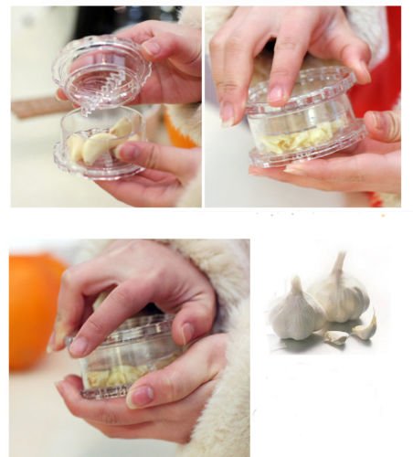 NPLE--Garlic Ginger Crusher Peeler Spice Mincer Stirrer Presser Kitchen Slicer