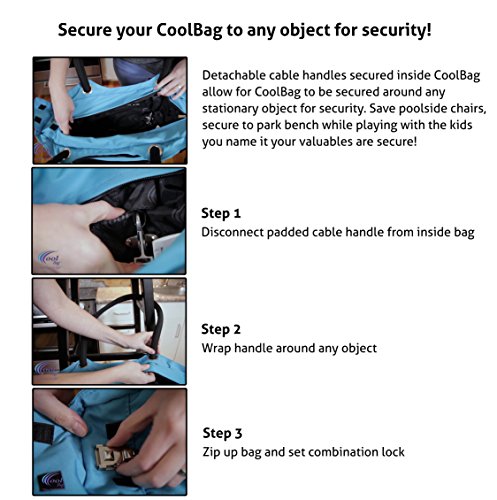 Gen 2 - Travel Tote With Anti-Theft Lock and Insulated Cooler Compartment - (Riviera Red)4