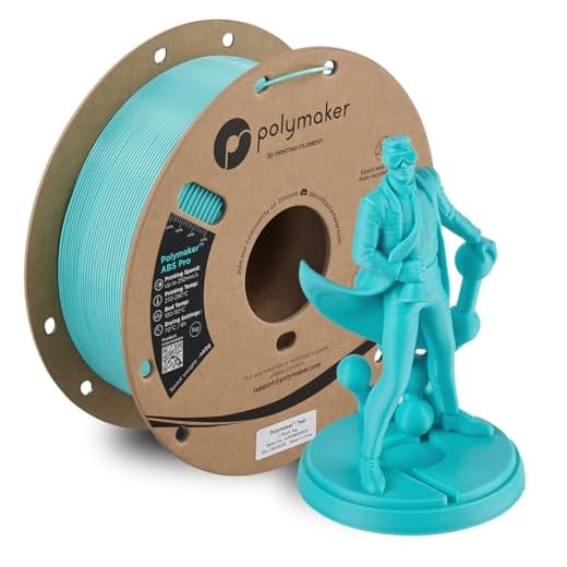 Polymaker ABS Pro 3D Printer Filament 1.75mm, Polymaker Teal 1kg Engineering Grade ABS with High Heat Resistance, Durable, Tough, for Functional Parts, Printer Components & Prototypes