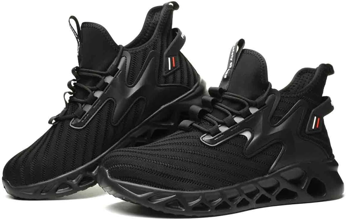 メッシュ作業安全靴 労働保険靴、耐衝撃性と耐パンク性に スチールトゥスニーカー、軽量アウトドアアドベンチャー保護靴(EU 39)