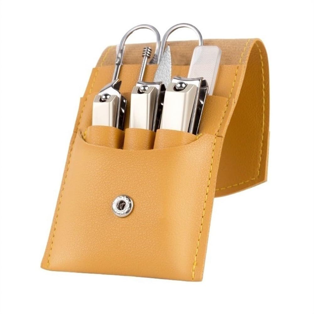 Nagelknipser, professionelles Maniküre-Set, 8-teiliges Nagelknipser- und Pflege-Set, Nagelpflege-Werkzeuge aus Edelstahl mit Reiseetui aus Leder
