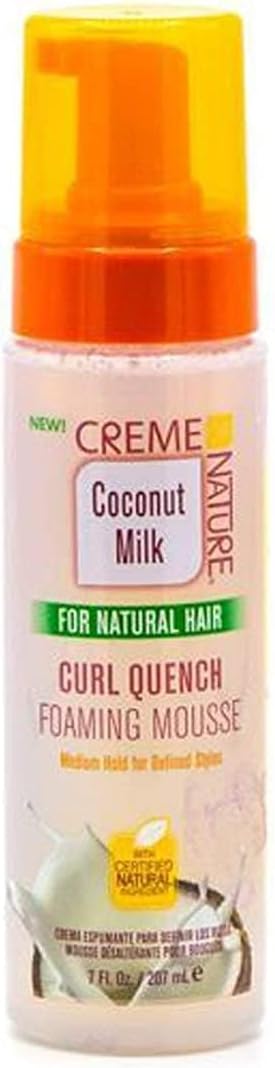 Coconut Milk Curl Quench Foaming Mousse 7 Ounce (207ml)