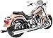 Freedom HD00204 Exhaust (Racing True Dual Sf Chrome With Black Tip 4")
