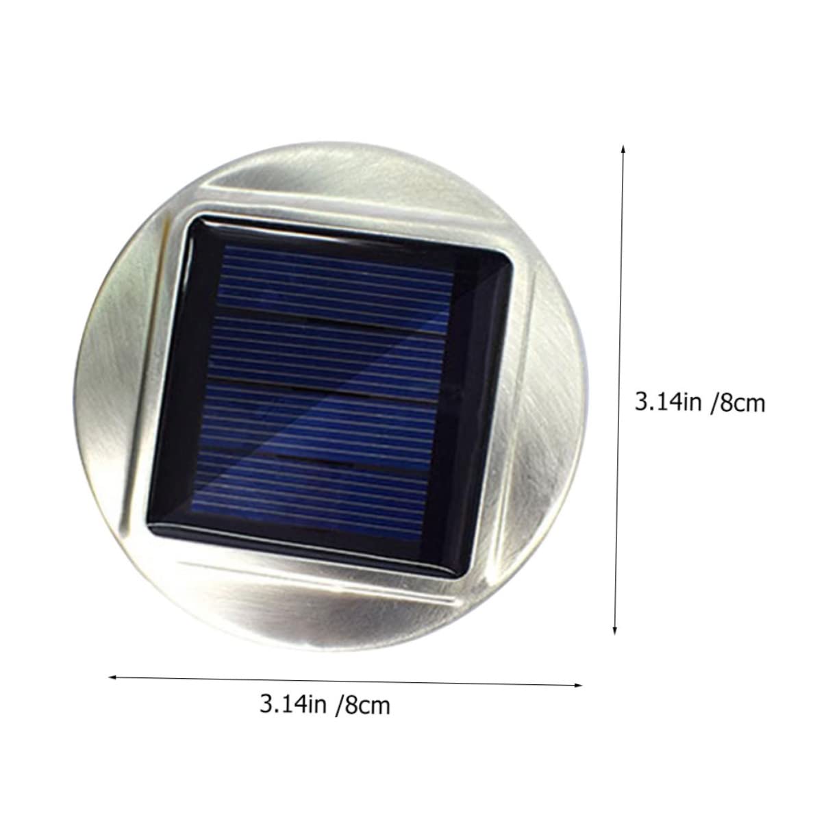 DOITOOL 2 Stück Solar Deckellampe aus Edelstahl mit Warmweißem LED Licht Solarbetrieben und Leicht für Selbstgemacht Bastelarbeiten und Gartenlaternen