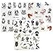 TOSSPER 3 Feuilles Stickers À Ongles Horse Série D' Decal Fleur Plante Animaux Motif Sticker Manucure Autocollant À Ongles (Style Aléatoire)