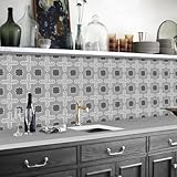 Matériaux Qualité Supérieure:Carreaux adhésifs de qualité supérieure fabriqués en PVC, résistant à l'usure, imperméable, résistant aux taches, solides et durables,un bon choix pour votre décoration intérieure