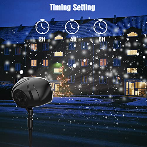 Christmas Snowfall Light Projector, Holiday Projector Lights With Remote Control,Rotating Snow Falling Lights,Outdoor Waterproof Landscape Decorative Lighting For Halloween Wedding Garden（Snow Spots） #TOP6