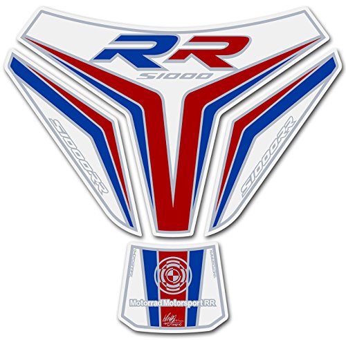 MOTOGRAFIX タンクパッド BMW S1000RR 15- ホワイト/レッド/ブルー MT-TB023MSW