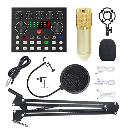 Moochy Placa de som V8S Live Microfone Ajuste de som Mudança de som Suporte Intelligent Dodge Duas p