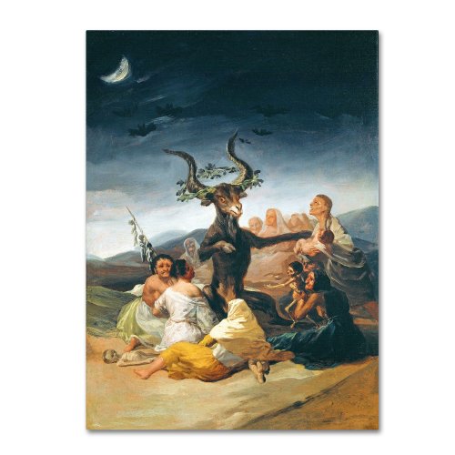 The Witches' Sabbath 1797-98 Artwork By Francisco Goya, 14 By 19-Inch Canvas Wall Art #TOP15