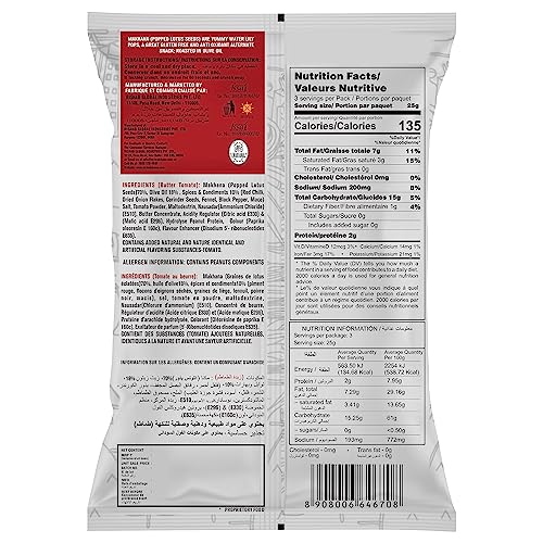Image of Mr. Makhana Roasted Makhana and Foxnuts | Healthy Snacks | Gluten Free | MSG Free | Antioxidant | Rich Calcium | Zero Trans Fat | Zero cholesterol (Butter Tomato, 60G) (Pack of 2)