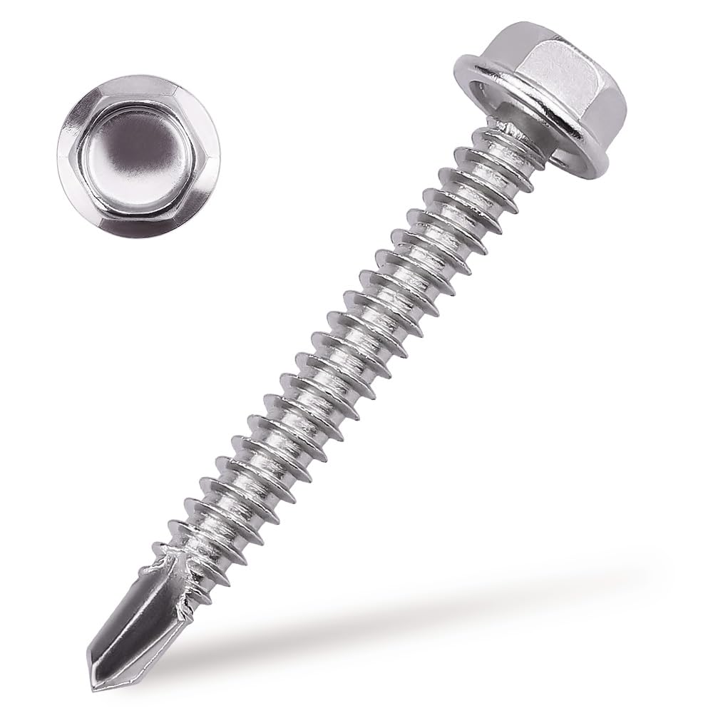 410 Stainless Steel Self-Drilling Screws - 50 Pack -9