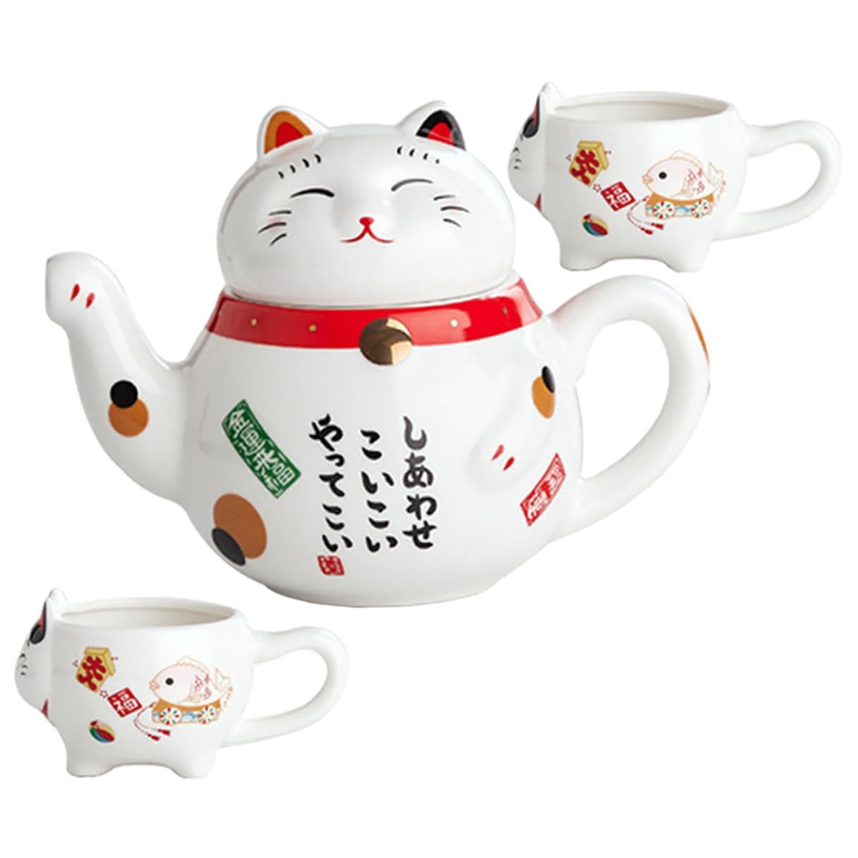 Juego de té de cerámica de diseño japonés con vajilla kung fu de alta durabilidad