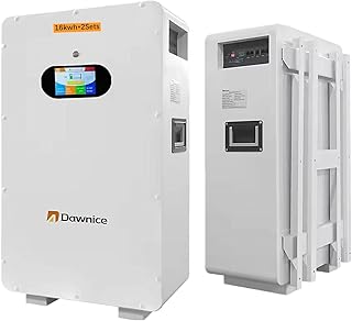 Dawnice 32kwh Solar Battery 2sets 16kwh 51.2V 314Ah LiFePO4 Wall-Mounted Power Home Battery Backup Solar Storage Lithium Battery for Home Use, Emergency, Camping, RV