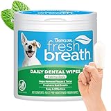TropiClean Fresh Breath Finger Dental-Tücher, 50 Stück