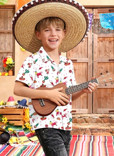 Image of BesserBay Unisex Kids 4th of July Shirt Girls Boys Patriotic Button Down Shirt American Flag Top 4-14 Years