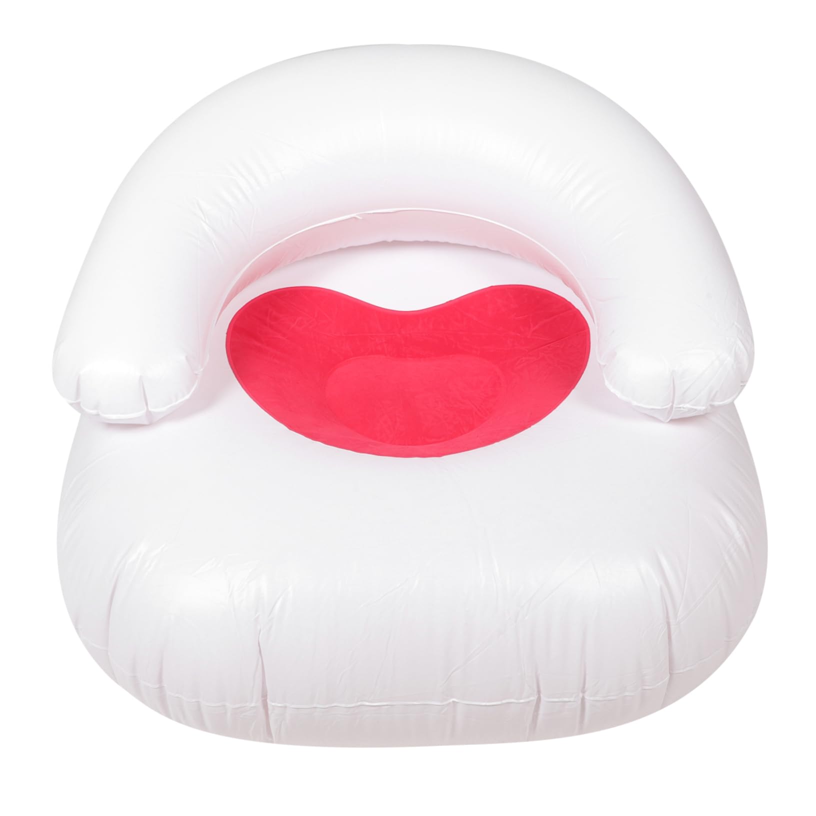 Sofá inflable plegable Abaodam asiento cómodo de PVC con respaldo para descanso de interior