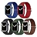Chinbersky 5 Pezzi Elastico Cinturini Compatibile con Cinturino Apple Watch 38mm 40mm 41mm per Uomo Donna, Regolabile Nylon Sportivo Ricambio Cinturino per iWatch Series 7/6/5/4/3/2/1/SE