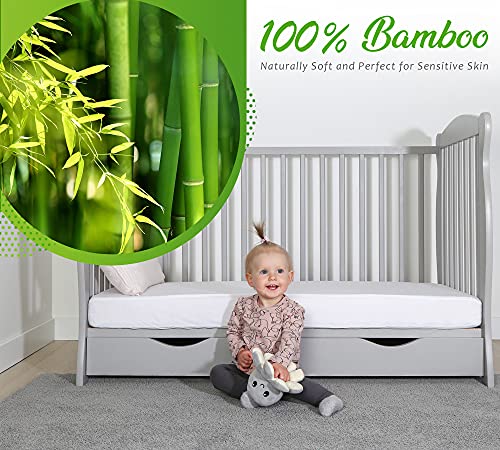 Waterdicht ledikantmatrasbeschermer voor babybed 70 x 140 cm Superzacht, Bamboe, Anti-allergisch, Ademend en stil, Anti… - Image 7