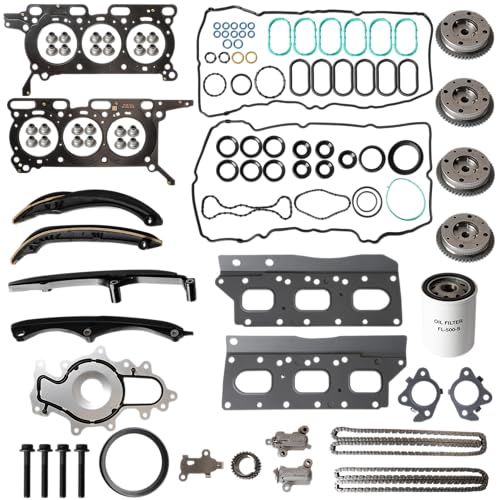 Riyhch Timing Chain Kit  Head Gasket Set  Vvt Gear 3.5l V6 For Ford F150 Ecob...