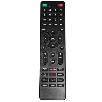 Remote Control Compatible for HOM,Tree-View,Mepl,Deteal,Hotstar,Mitsun,BPL,Akai,Mitashi,Sony,Intex,True-Vision Smart LED TV Remote (Black-398)