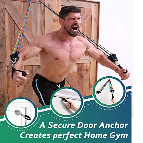 Leyespot Resistance Band Door Anchor, Heavy Duty Door Anchor Attachment With Solid Nylon Core, Door Anchor With Dense Foam For Exercise Bands, Door Anchors For Resistance Bands（Won't Damage Door） #TOP1