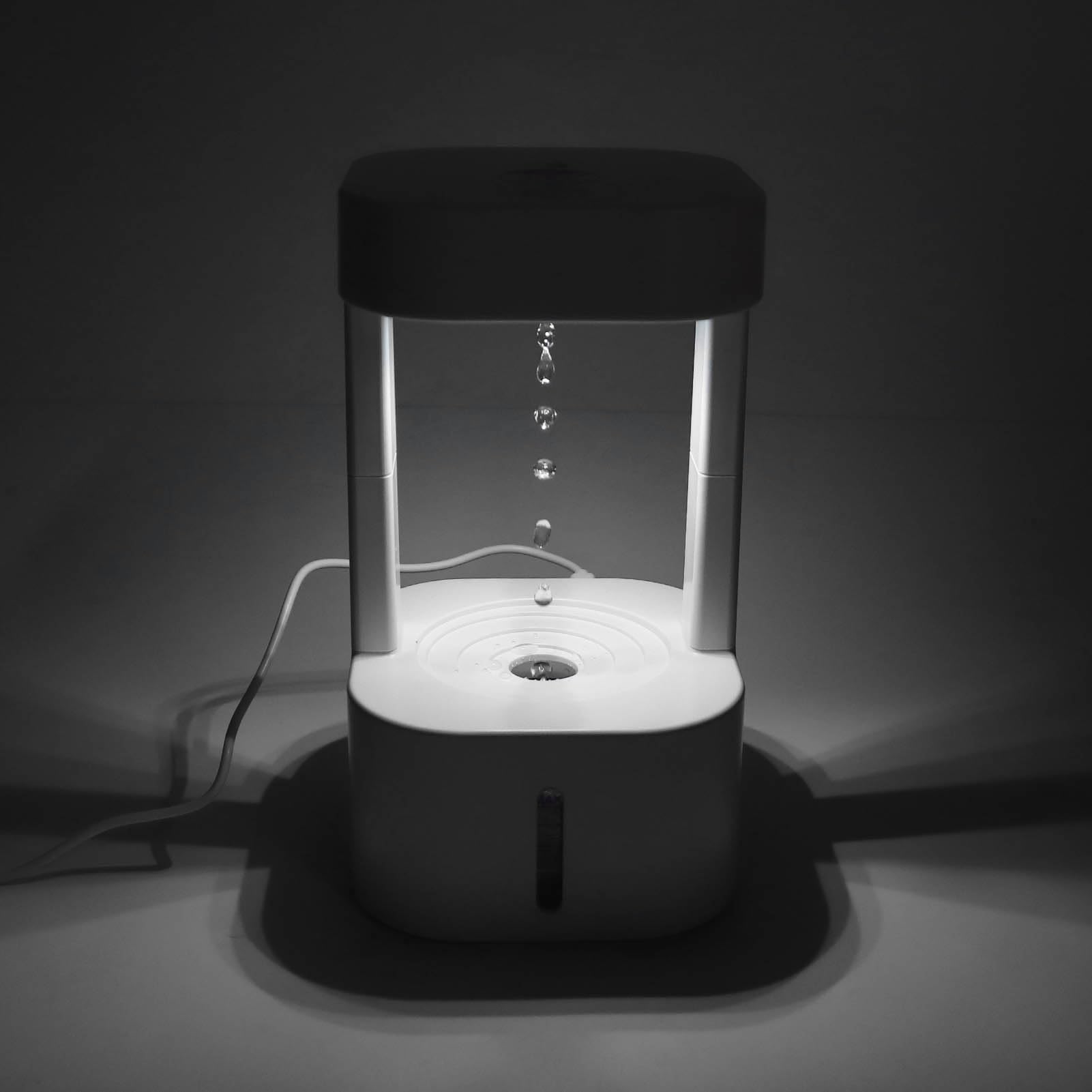 Humidificador de Niebla Fría Antigravedad, Humidificador de Aire Silencioso de 580 Ml, Vaporizador de Escritorio Portátil con Luces LED, Apagado Automático para Dormitorio, Oficina,