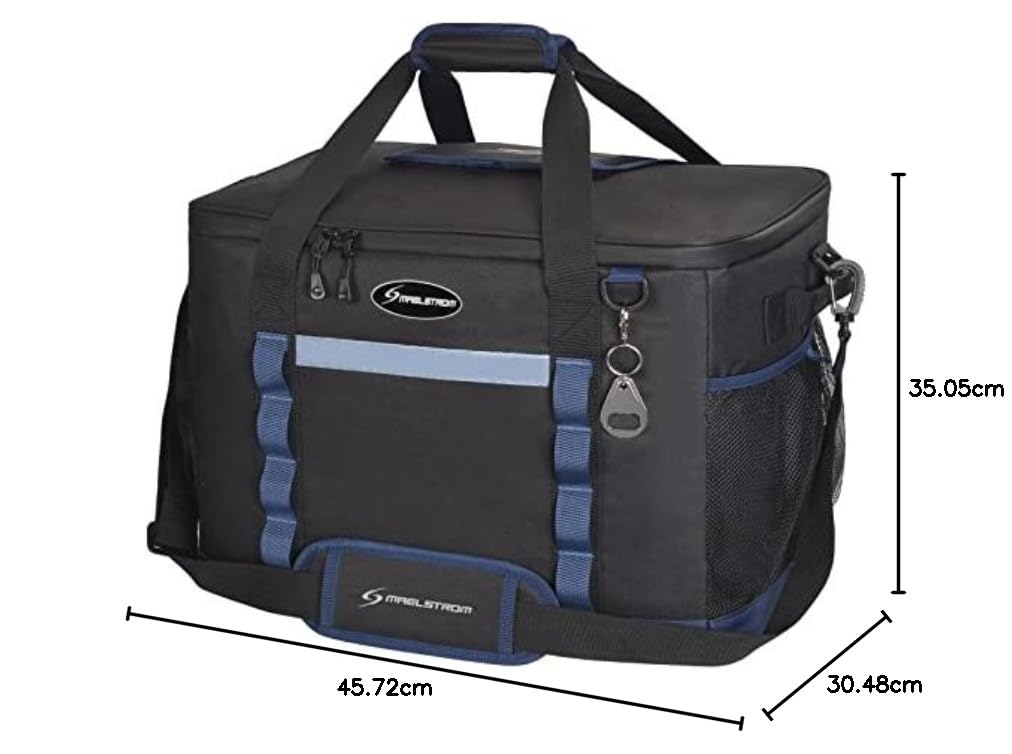 Maelstrom Ice Hollow - Borsa frigo pieghevole con lati morbidi, 60/75 lattine, extra large, isolata, a prova di perdite, portatile, per la spesa, il campeggio, il tailgating e i viaggi su strada