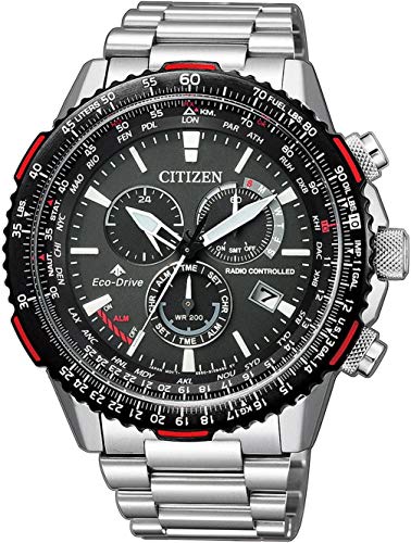 Citizen Orologio Cronografo Eco-Drive Uomini con Cinturino in Acciaio Inox